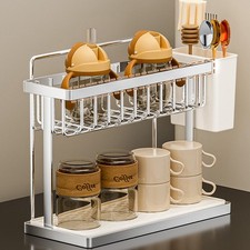 Edelstahl Spüle Organizer mit